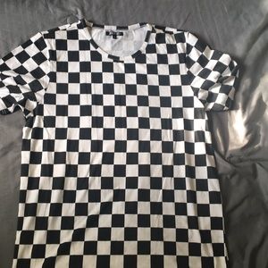 Black & White Checkerboard Shirt